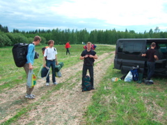 Car park at the TC, 50 km north of Tampere