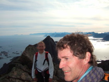 UH and Rick on top of V&aring;gakallen (942 m) 5549