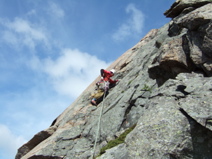 From the Great Ledge we continued up Klokkeren - J&oslash;rn on our 5th pitch