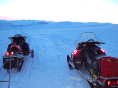 The first evening - on the way over Roahpi