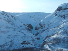 The second ravine up the lake - Clan of the Cave Bear