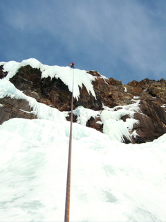 Abseiling back down the lower section was a blast!
