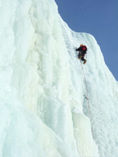 ...so he was pretty glad when the angle eased off near the top