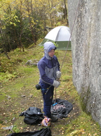 Antti on belay