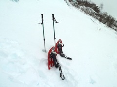Snow shoes are good to have for the approaches... (P1030510w)