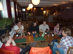 The traditional ice climbing meet dinner on Saturday night (P1030548)