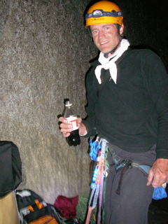 A welcome drink on Dolt Tower