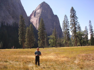 Scoping El Cap from the Meadows
