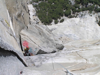 Camp VI and the "toe" of The Nose