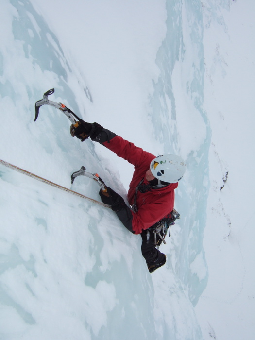 Nearing the end of the first pitch of Gyrfalcon (I jaktfalkens rike)